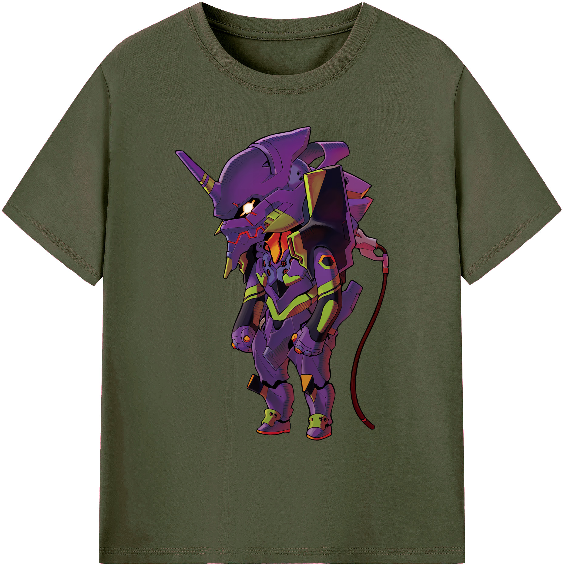 （画像用） EVA 新世紀エヴァンゲリオン 綿100％ メンズ半袖Tシャツ｜肌触りやわらか＆通気性